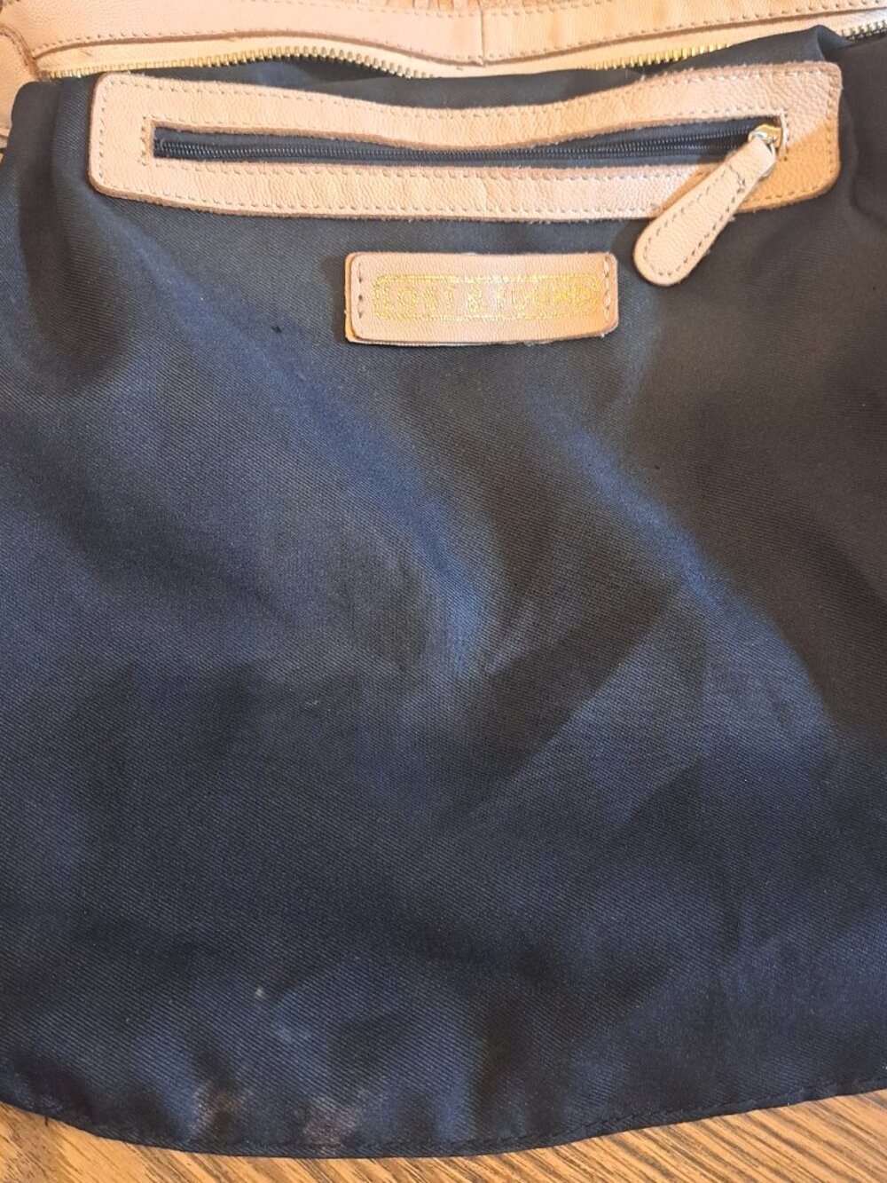 Lost & Found Tan Fringe Genuine Leather Shoulder Boho Gold Chain Handbag - Picture 14 of 16